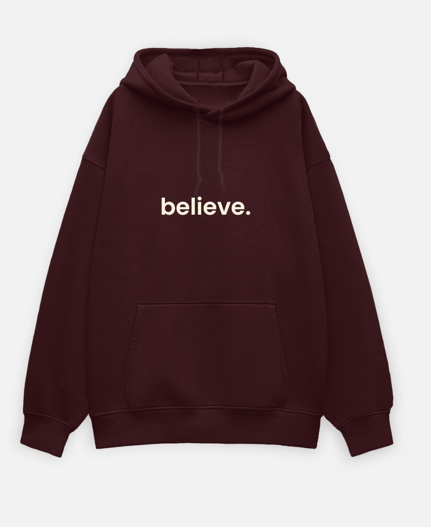 Celéveré “Believe.” Essential Oversized Hoodie