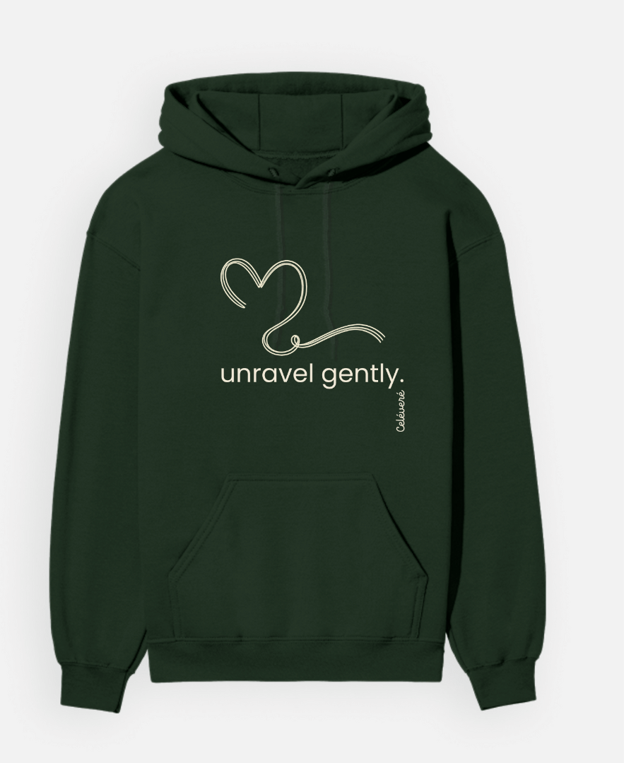 Celéveré Signature Series: Unravel Gently 300 GSM Premium Unisex Hoodies