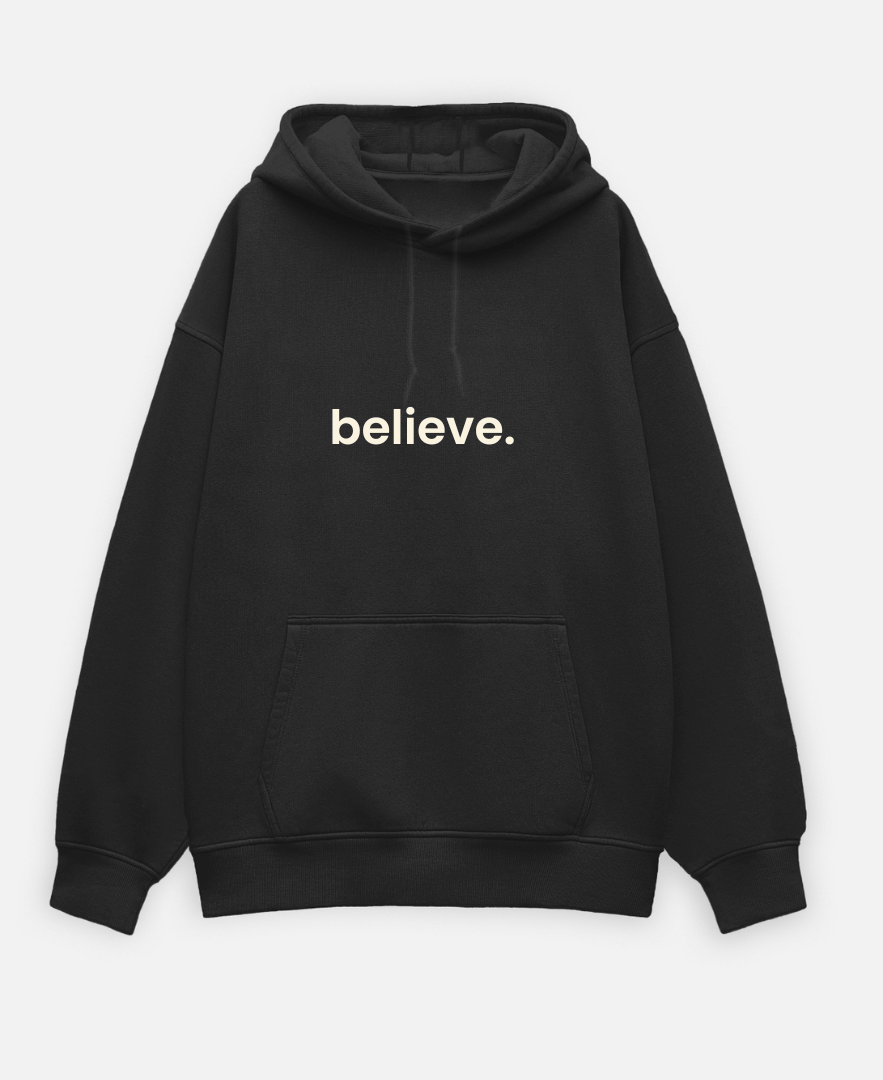 Celéveré “Believe.” Essential Oversized Hoodie