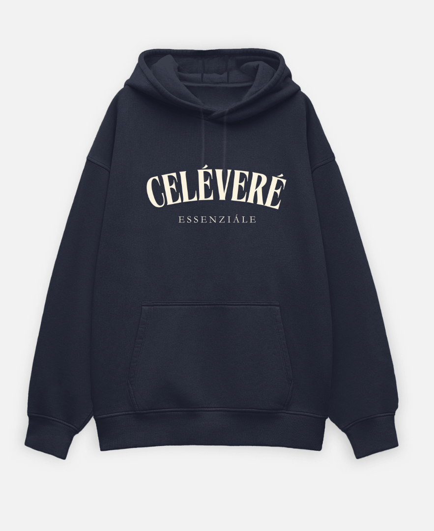CELÉVERÉ ESSENZIÁLE — PREMIUM UNISEX OVERSIZED HOODIE