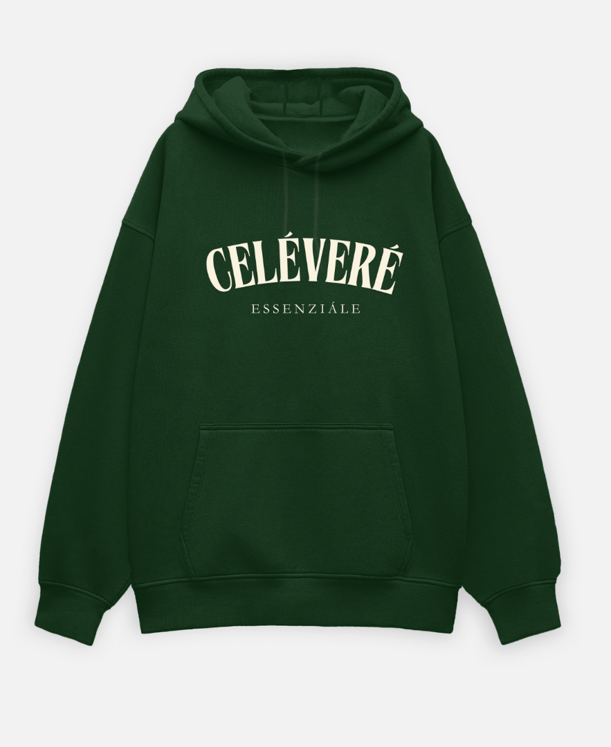 CELÉVERÉ ESSENZIÁLE — PREMIUM UNISEX OVERSIZED HOODIE